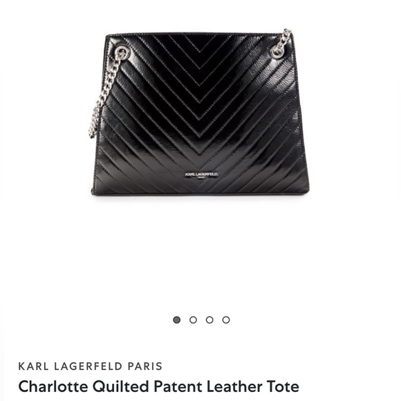 Karl Lagerfeld Black Quilted Bag - Picture 4 of 6